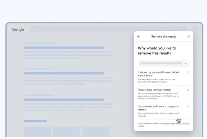 Google, kişisel bilgilerin arama sonuçlarından kaldırılmasını kolaylaştırdı