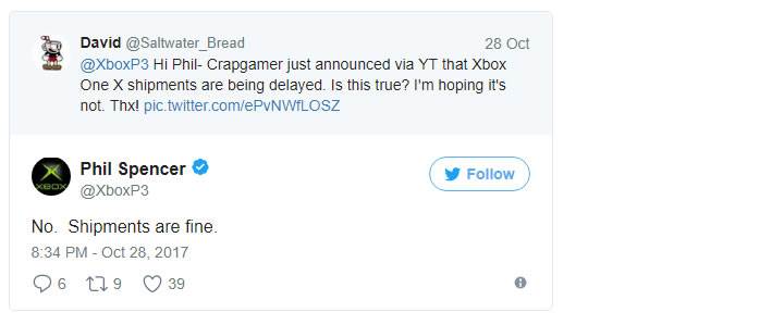 Xbox One X sevkiyatlarında sorun yok, konsol 7 Kasım'da geliyor