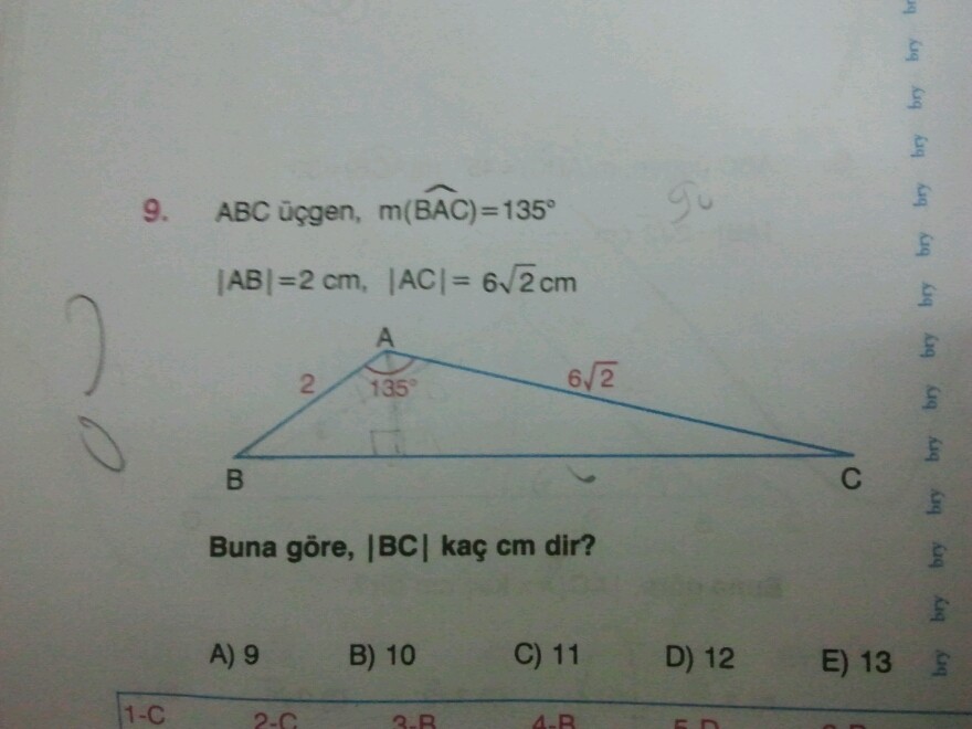  Baş Belası 13 Dik Üçgen ve Öklid Sorusu