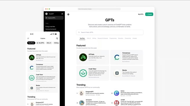 ChatGPT geliştiricisi OpenAI, GPT Store'u açtı