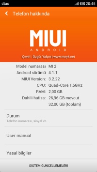  ===> \\\ Xiaomi Mi2 ve Mi3 4 Çekirdekli 2GB Ramli Canavar