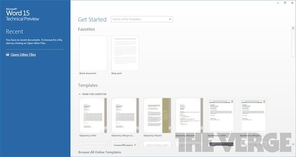 Microsoft Office 15 ile ilgili görseller internette paylaşıldı