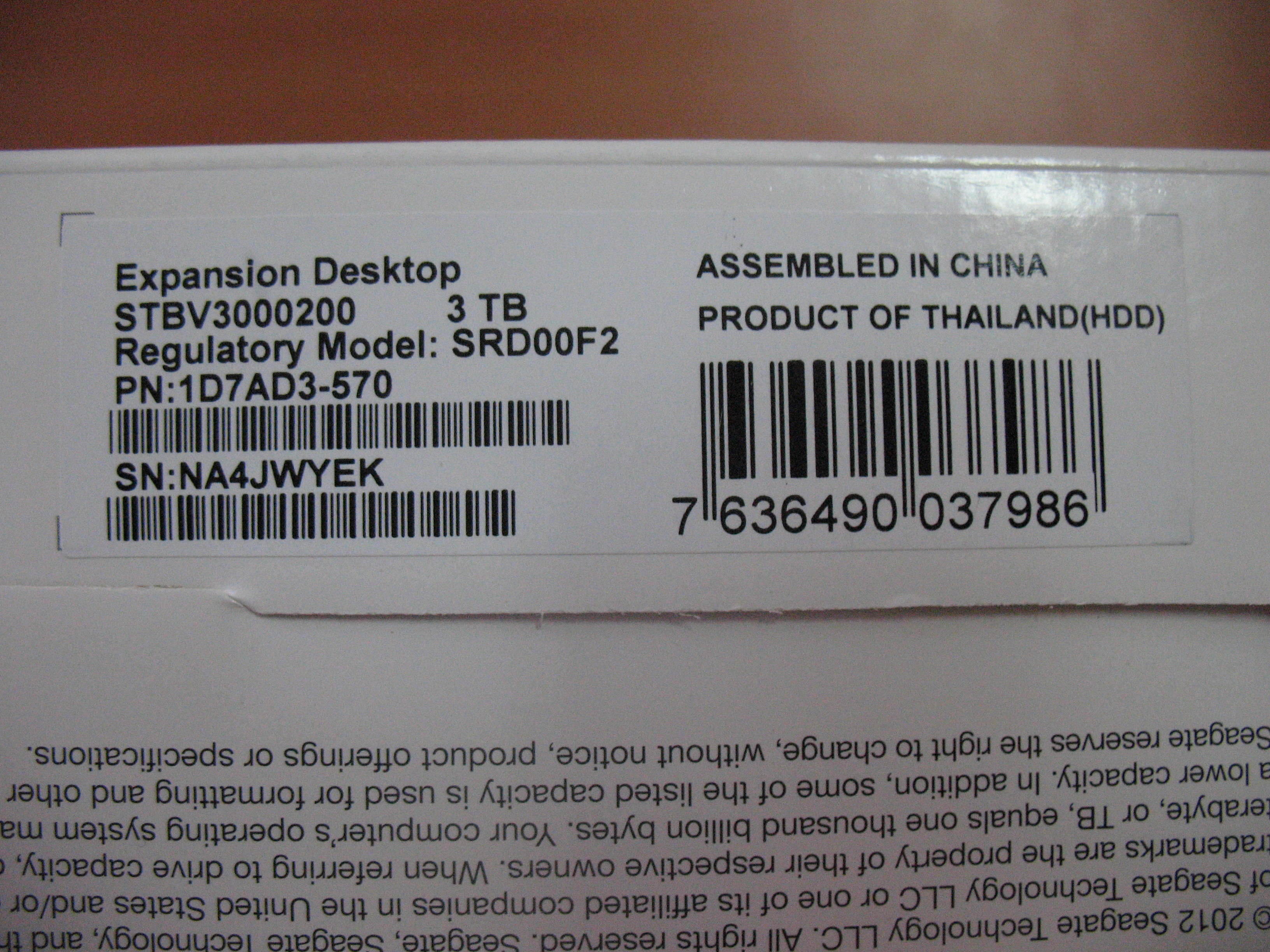  3.5' USB 3.0 SEAGATE EXPANSION HDD KUTU