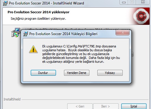  PES2014Patch YÜKLEME SORUNU