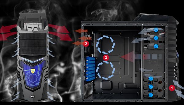  Aerocool X-warrior Kasa tavan fan deligi.