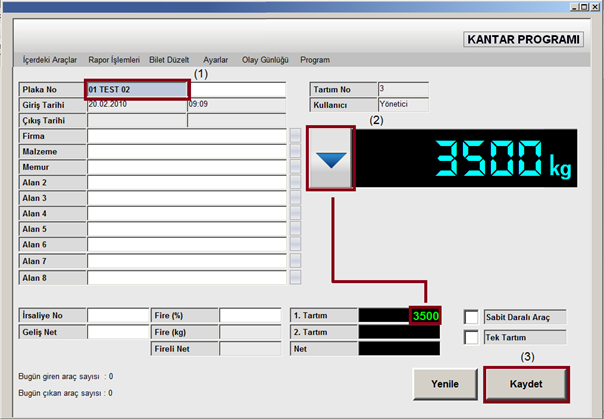 Tamamen Web Tabanlı Elektronik Tır Kamyon Kantarı YazılımI