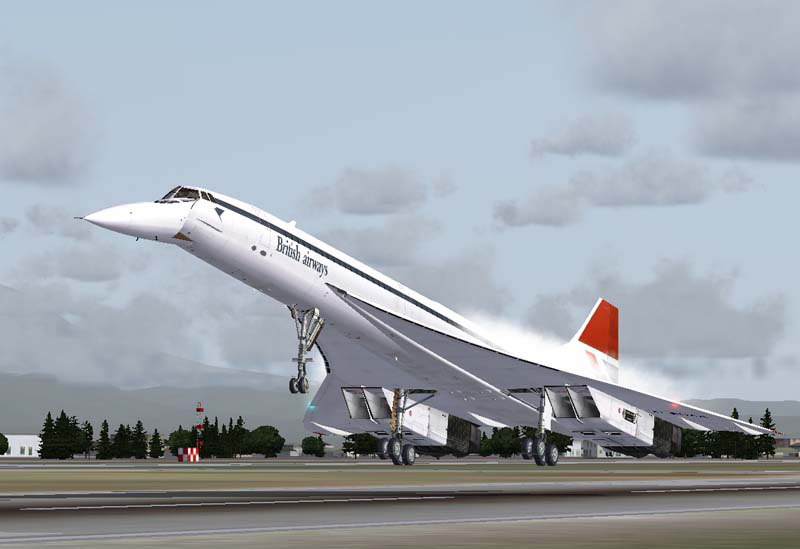  fs 2004 concorde uçağı hemde tam takır