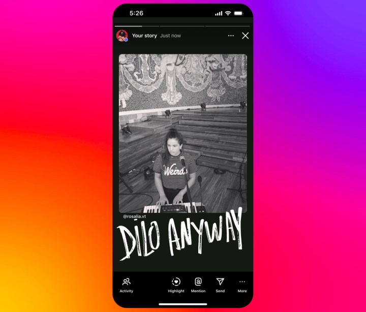 Instagram Hikayeler'de Spotify şarkıları artık sesli paylaşılıyor