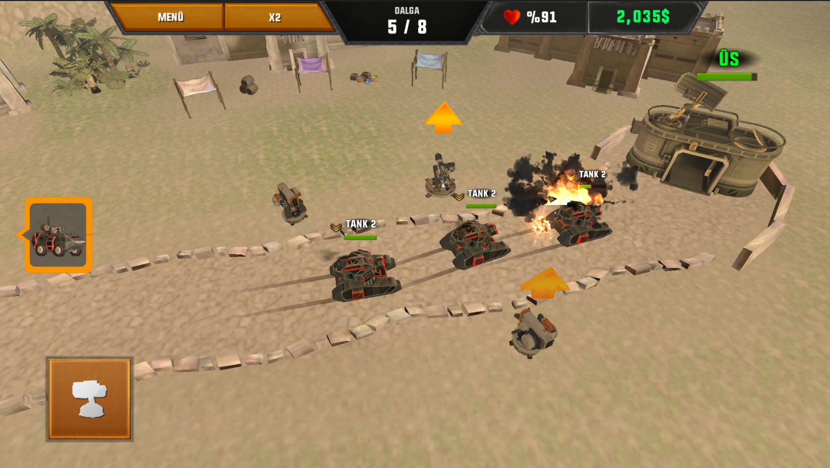 Military Tower Defence - İlk Android Oyunum