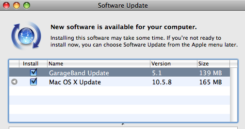Apple Mac OS X 10.5.8 güncellemesini yayınladı