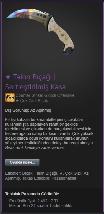 Satılık Talon Knife
