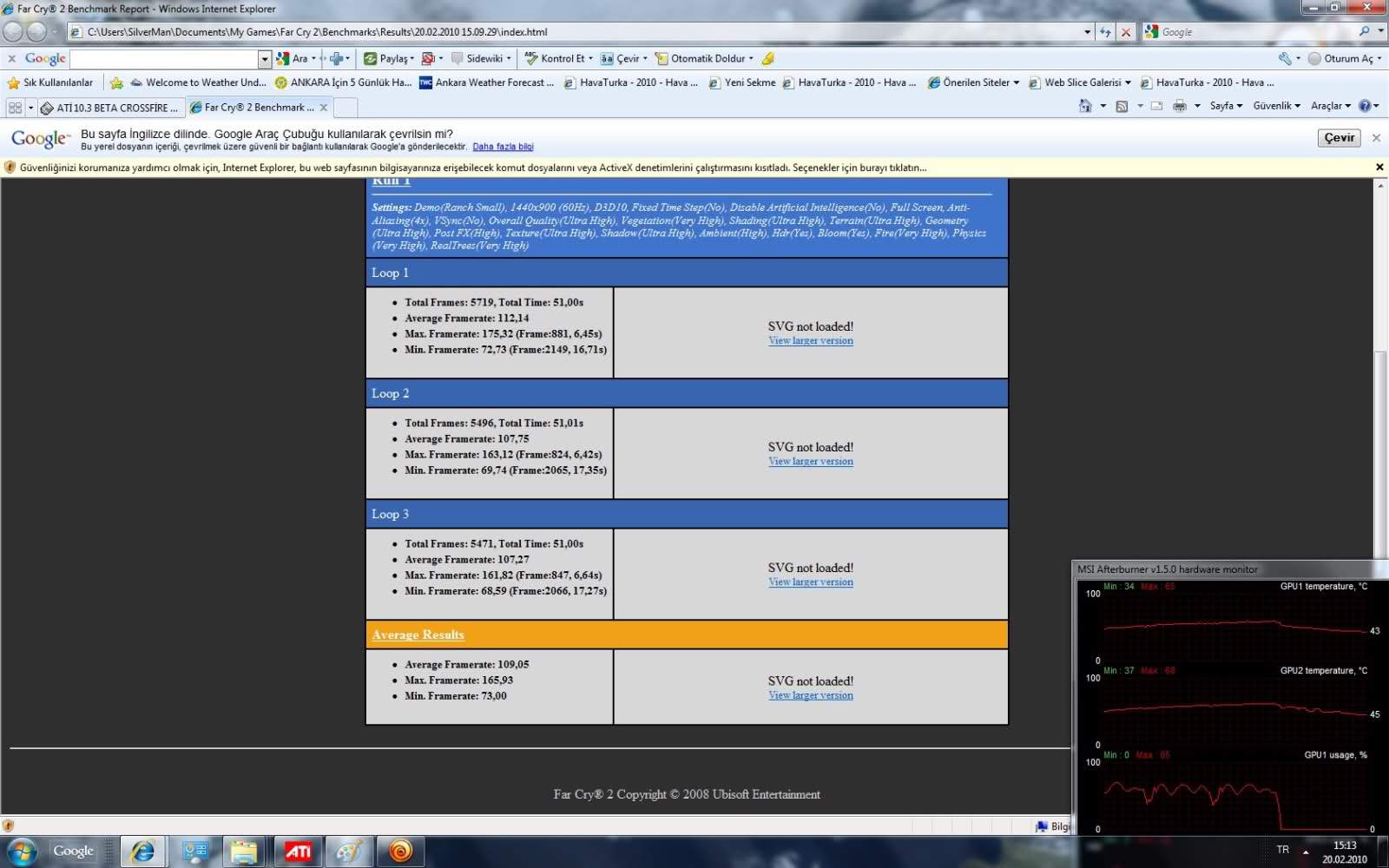  ATİ 10.3 BETA;CROSSFİRE AVP3 TESTLER.(KULLANICI TESTLERİ) (Kotalılıar Dikkat)