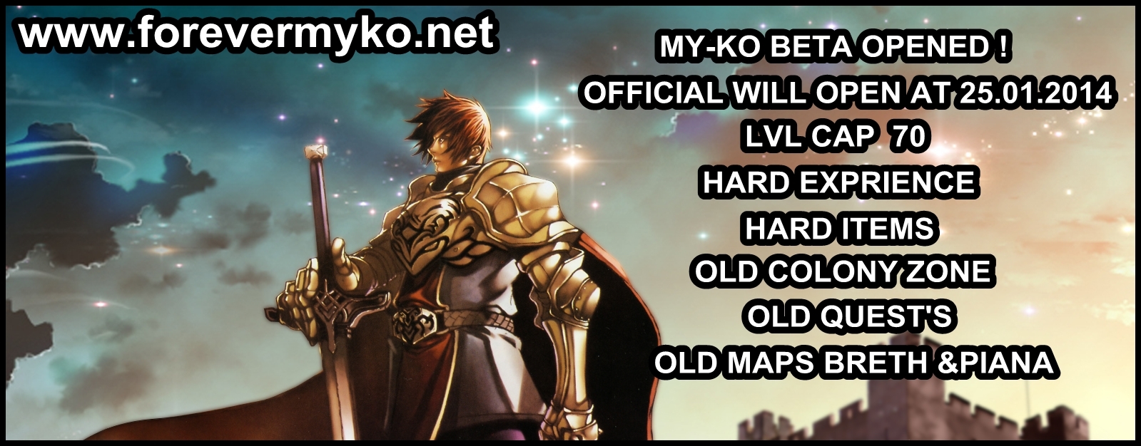  My-KO BETA Server Online ! Official will open at 25/01/2014 Welcome Everyone !