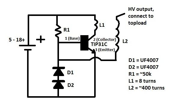  9v tesla coil cözüldü strahd_von_zarovich ye teşekürler