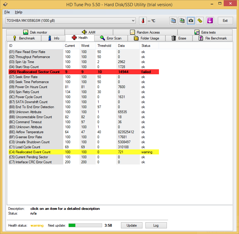  Hdtune disk değerleri değerlendirme?