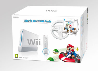  yılbaşı eğlenceniz SIFIR WII BEYAZ MARIO KART PAKET!!!!