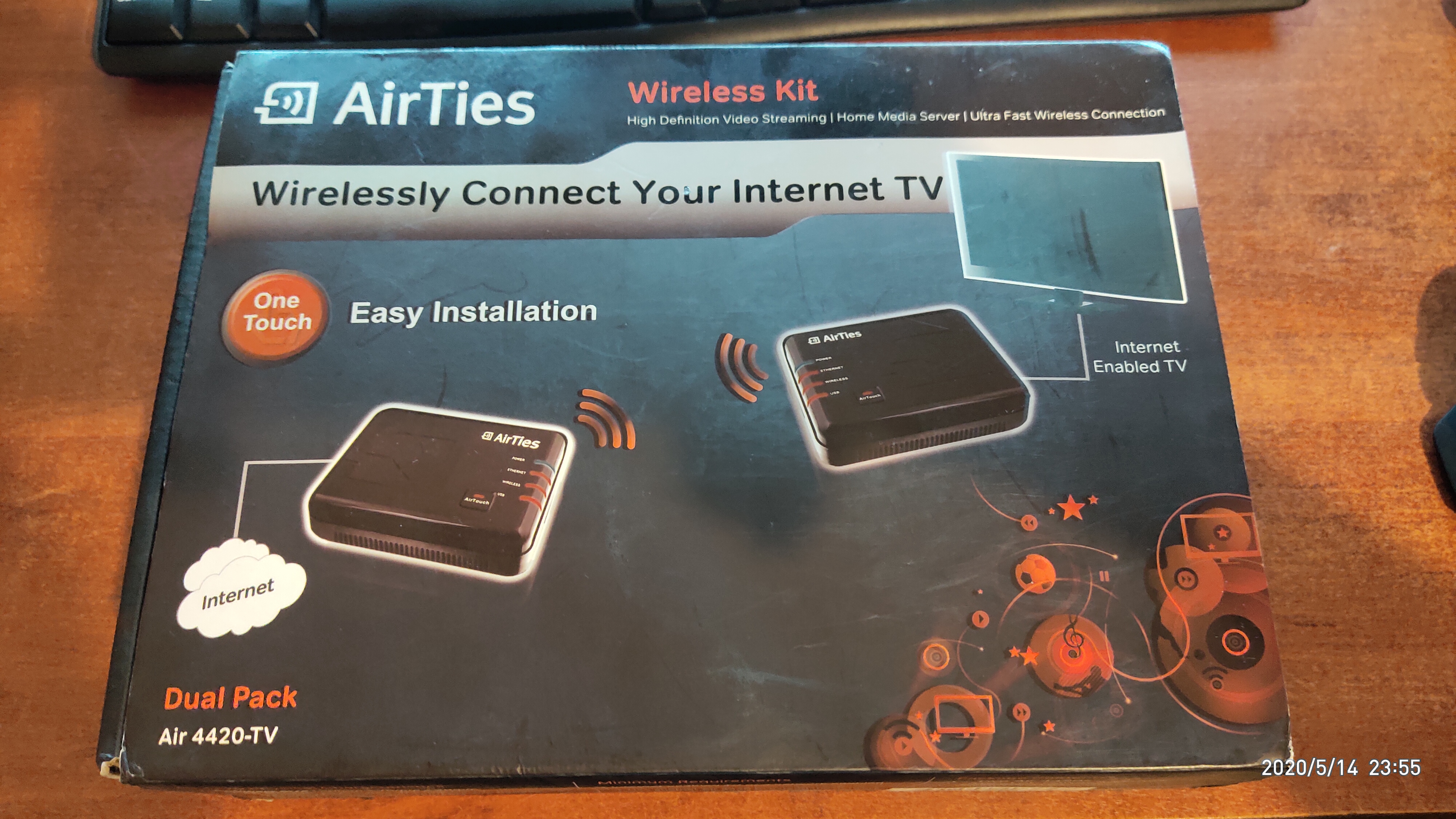 satıldı Airties Air 4420-TV Kablosuz 5Ghz network ve wifisiz TVler için 150TL