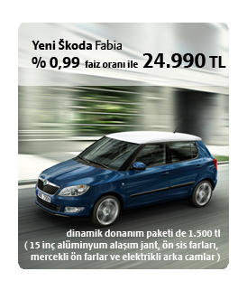  Yenilenen Skoda Fabia satışa sunulmuş