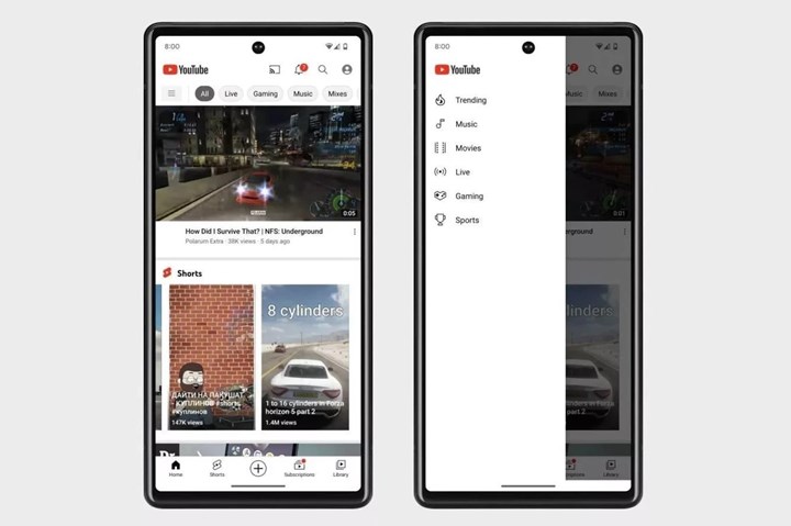 YouTube Android uygulamasında Keşfet kaldırılıyor