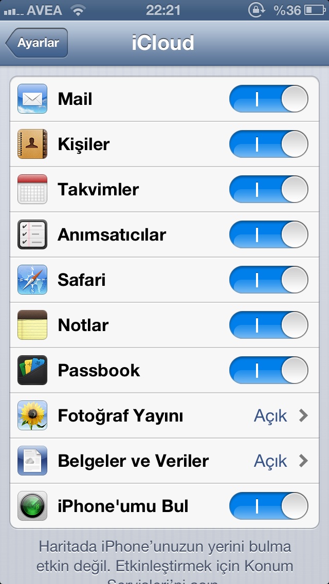  iCloud'a Neler Yedekleyor?