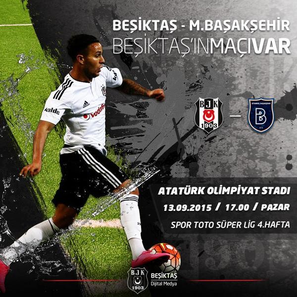  STSL 15-16 Sezonu 4.Hafta | Beşiktaş - Başakşehir| 13 Eylül 2015 Pazar