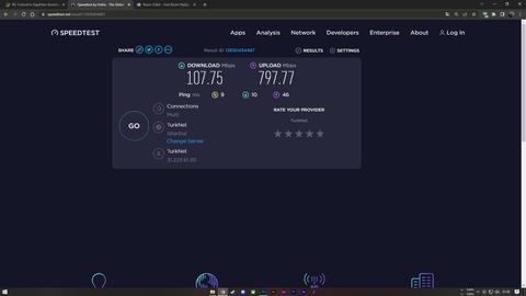 Turknet Gigafiber Akşam Saatlerinde Hız Rezaleti