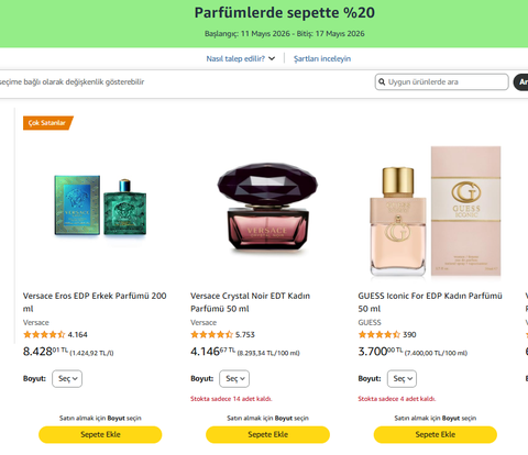 Amazon TEMEL TÜKETİM & GIDA & TEMİZLİK ve KOZMETİK ÜRÜNLERİ FIRSATLARI