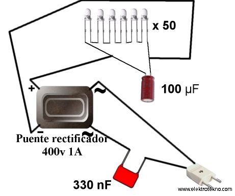  220vac de led çalıştırmak(resimli)