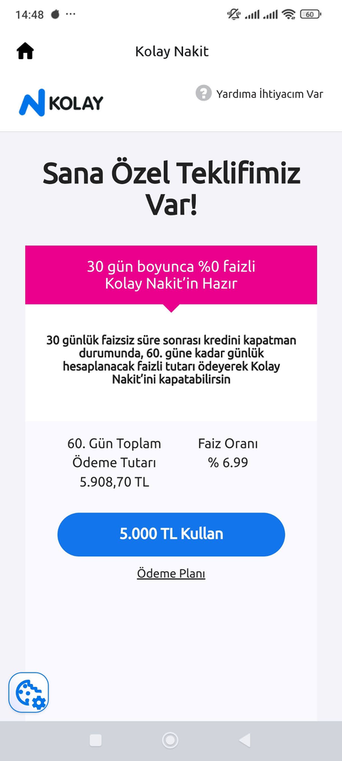 NKolay Extra ile 1500 TL