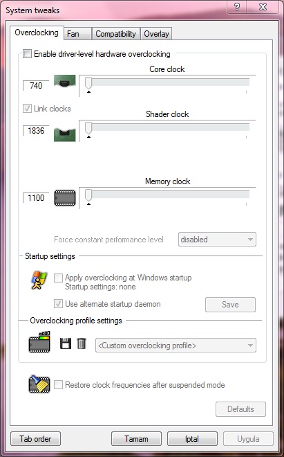  Ekran Kartına Overclock Yapmak (Resimli Anlatım)