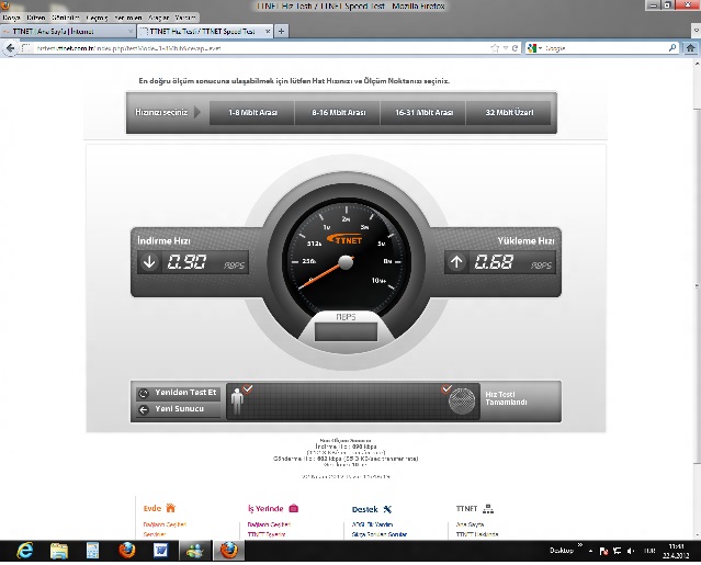  6 mbps hızım şu an 0.9 mbps !!!