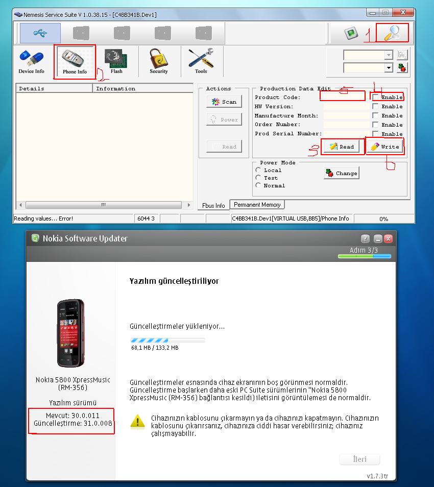  Nokia 5800 XM Yeni Güncelleme Yapamayanlar - Çözüm Burda.
