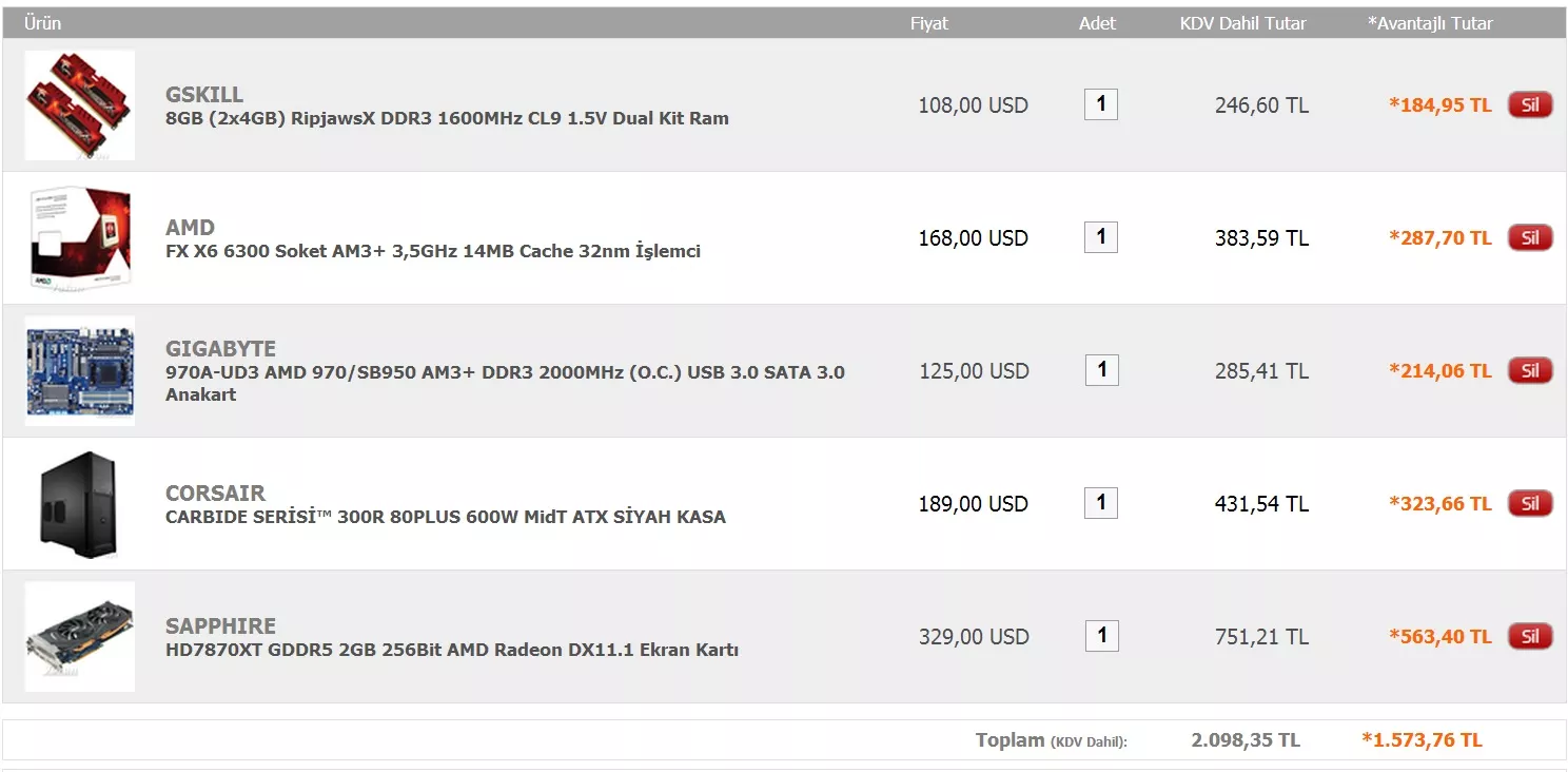  1800 liralık PC topladım, birazdan alacağım yorumlarınız?