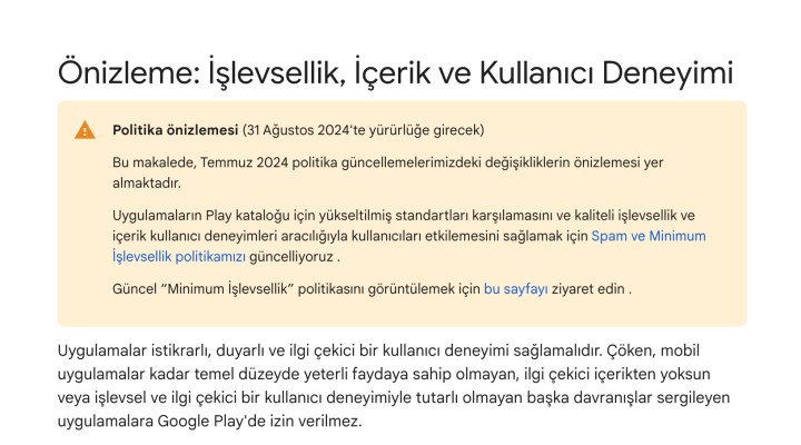 Google, düşük kaliteli uygulamaları Play Store'dan kaldırıyor