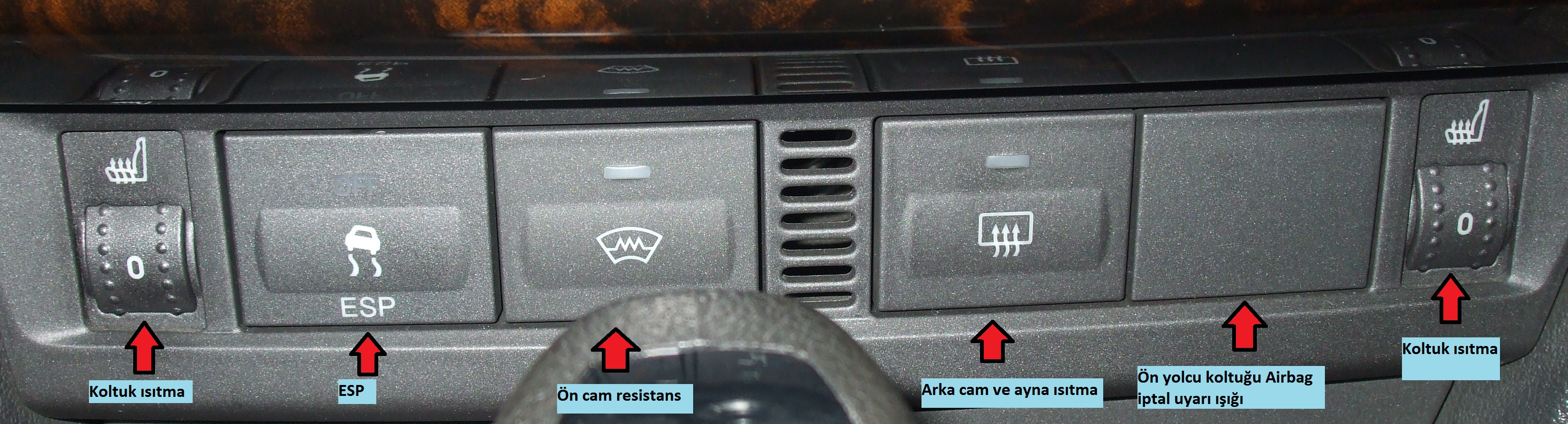  focus mk2.5 koltuk ısıtma düğmeleri aranıyor