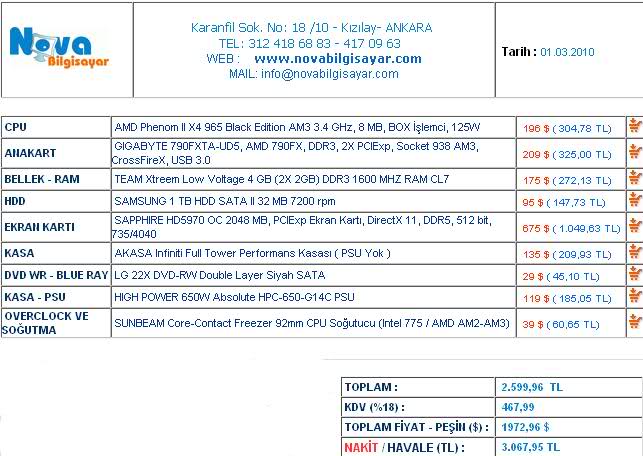  3000 - 3500 TL arası sistem önerisi(oyun pc)