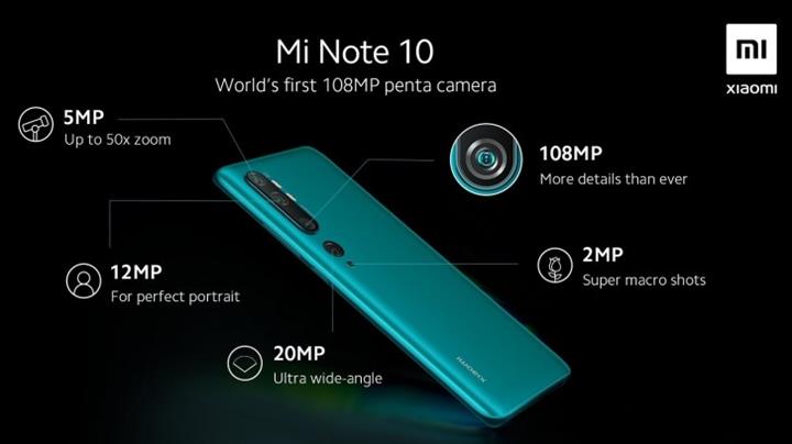Xiaomi Mi Note 10 kamera özellikleri netleşti