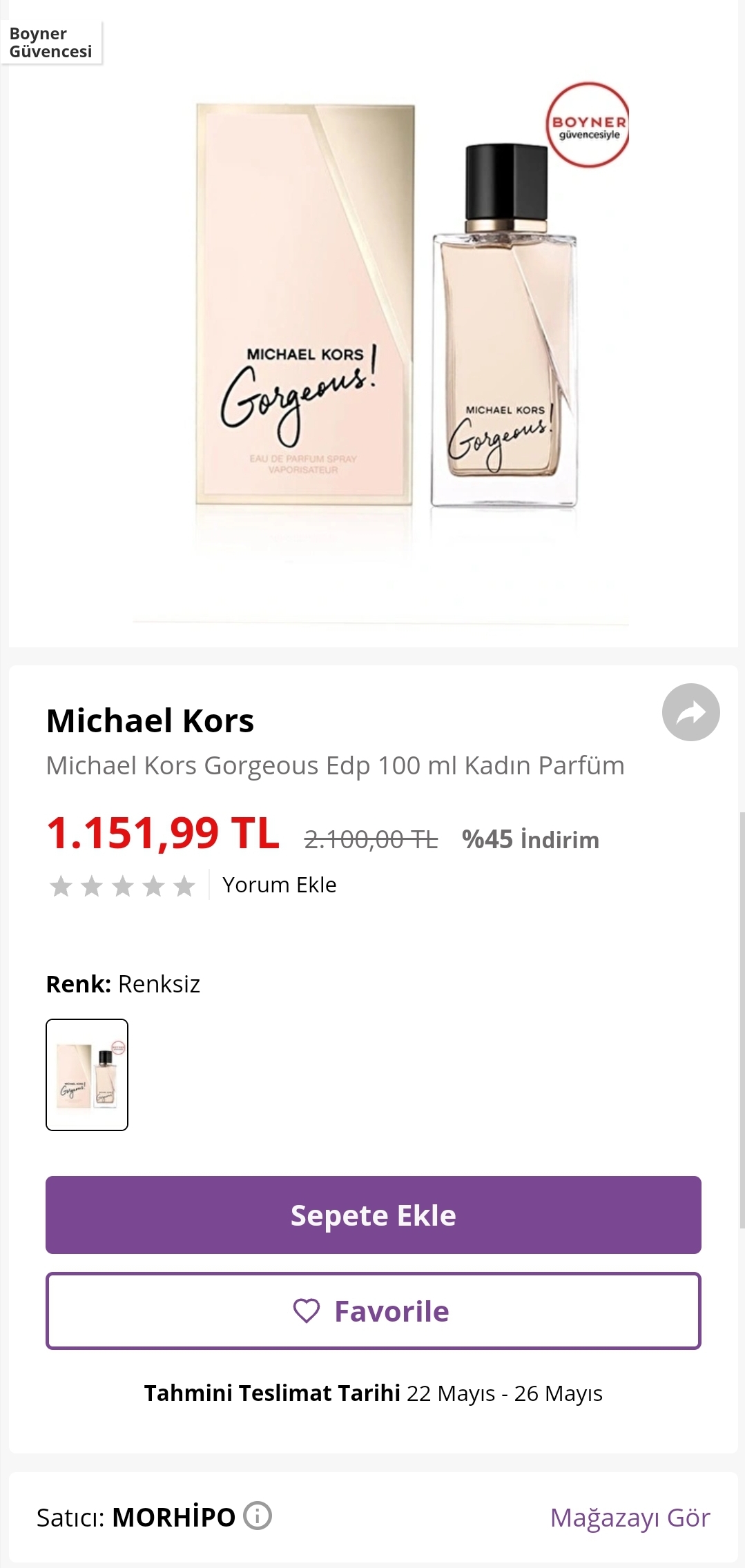 Michael Kors Super Gorgeous Intense EDP 100 ml Kadın Parfüm