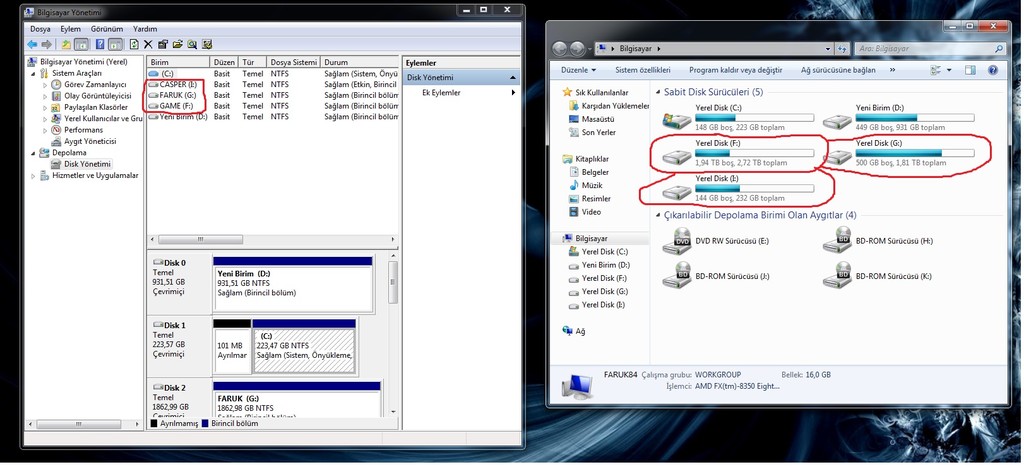  Hdd Disk isim sorunu