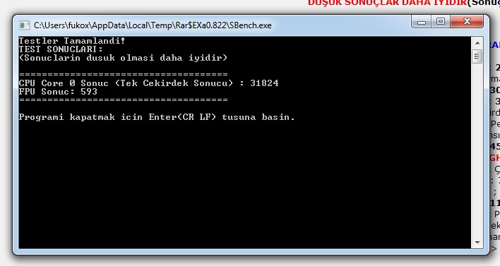  İşlemci FPU ve Tek Çekirdek CPU Performans Testi (Siz De Test Edin) [Güncel]