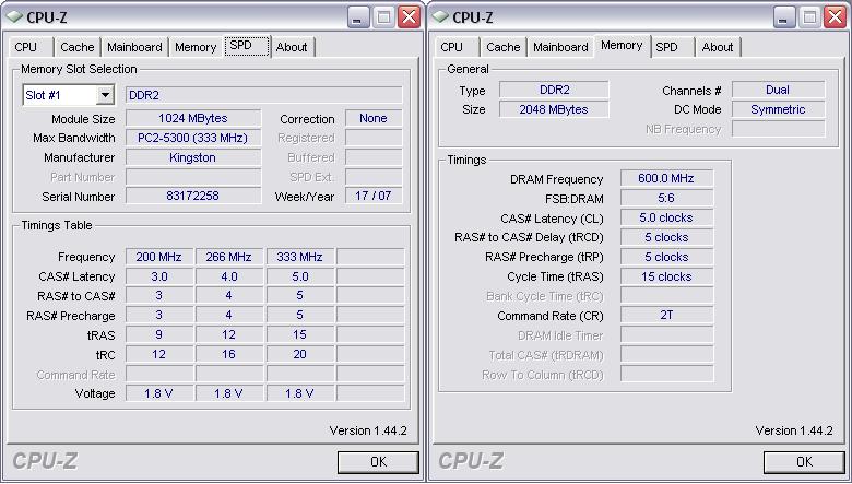  kingston ddr2 667mhz o.c?