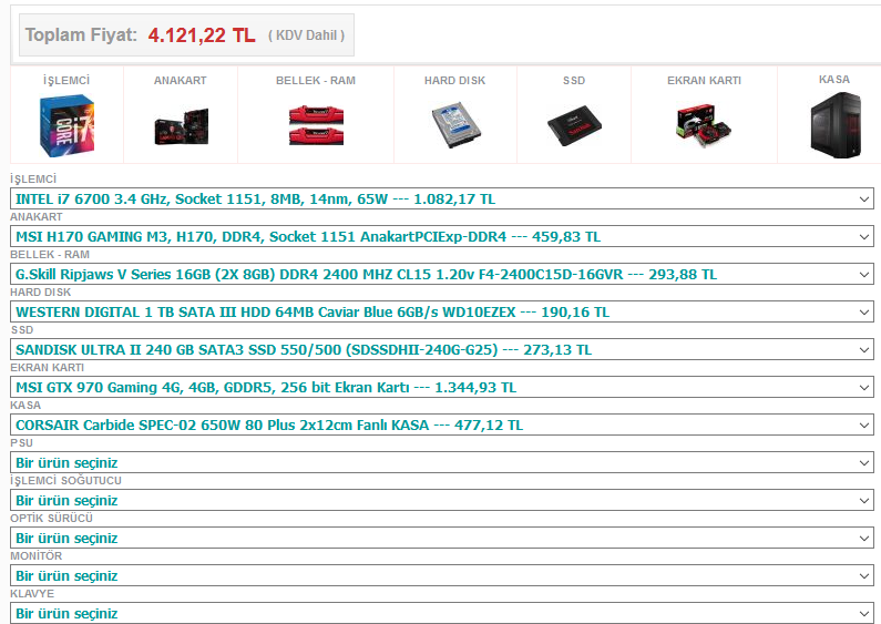  autocad / sap2000 / 3Ds max ve birazda oyun pcsi 3500-4000tl