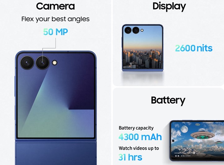 Samsung Galaxy Z Flip 7 tanıtıldı: Daha ince, daha akıllı, daha cezbedici