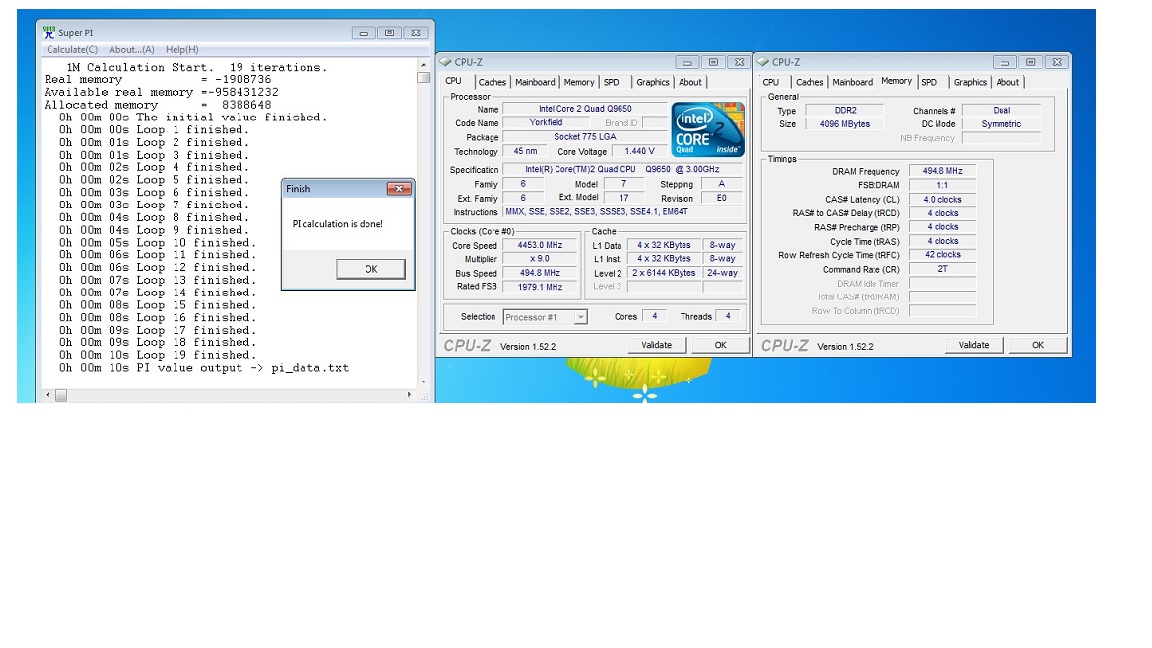  Q9650 4000 ghz 1.200 vlt ile full stabil