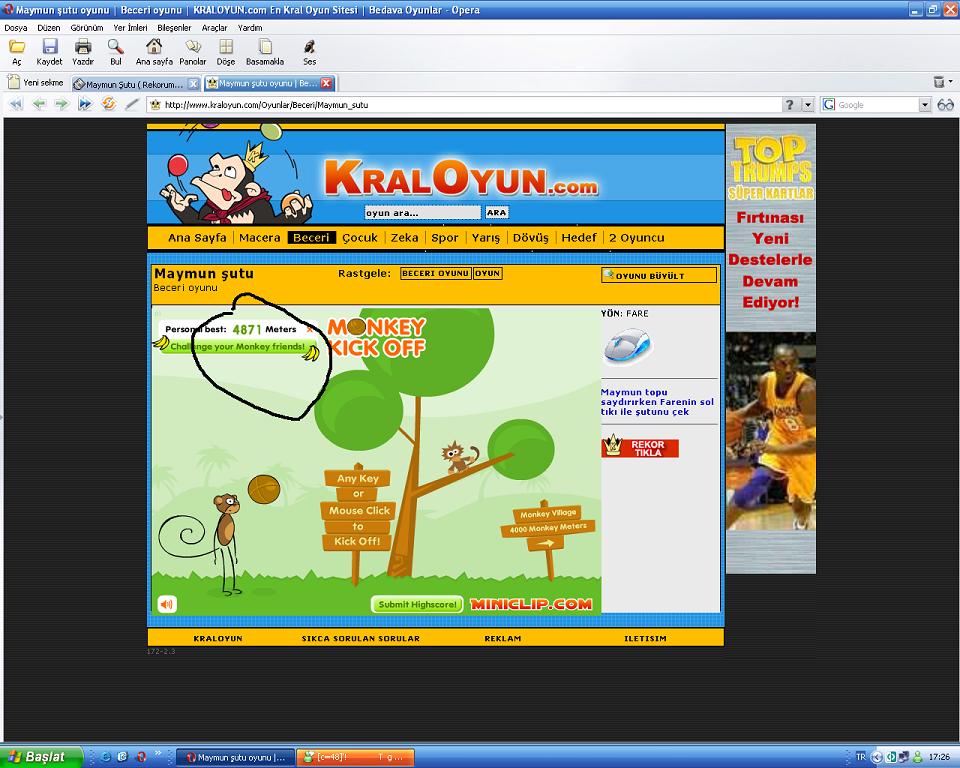  Maymun Şutu ( Rekorumu kırabilecek var mı?)