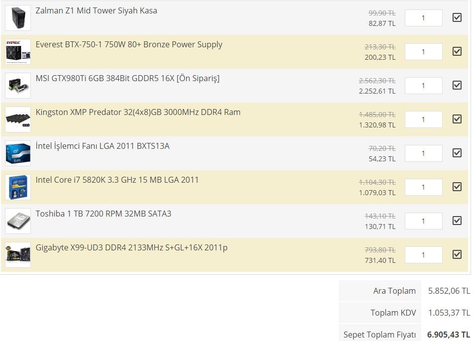  gtx980 ti li pc toplama