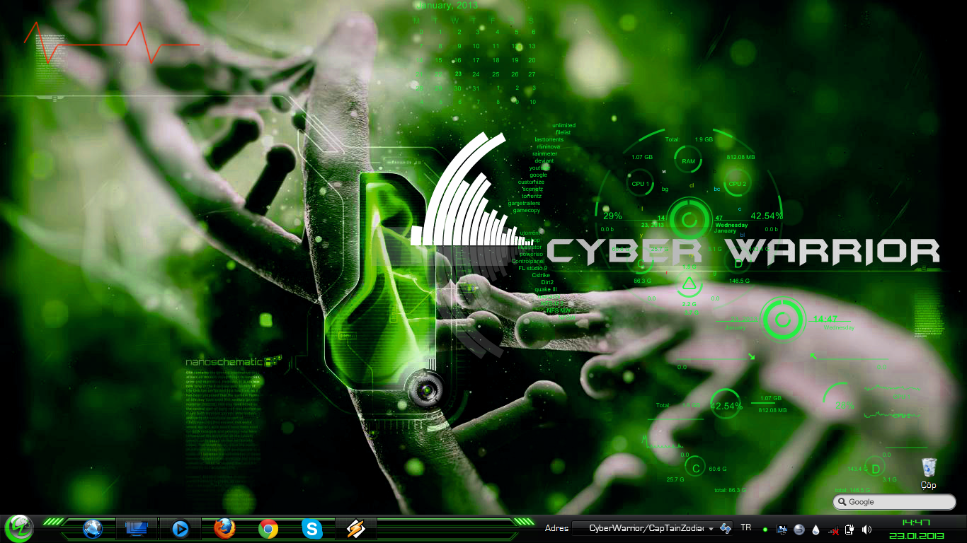  Cyber Warrior Theme (Win7 Ultimate)