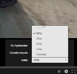  Youtube 720p HD oynatmıyor