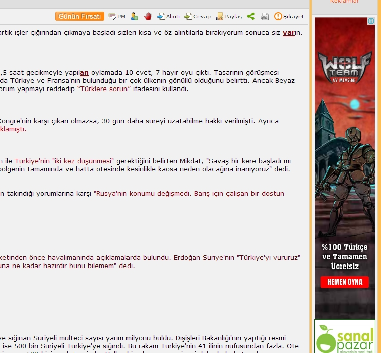  Forumda WOLFTEAM reklamı [SS'li]