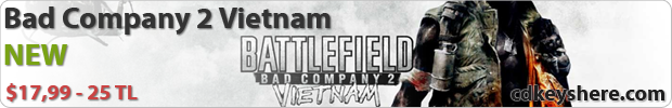  Bad Company 2 Vietnam CD Key Teslimatlar başladı!